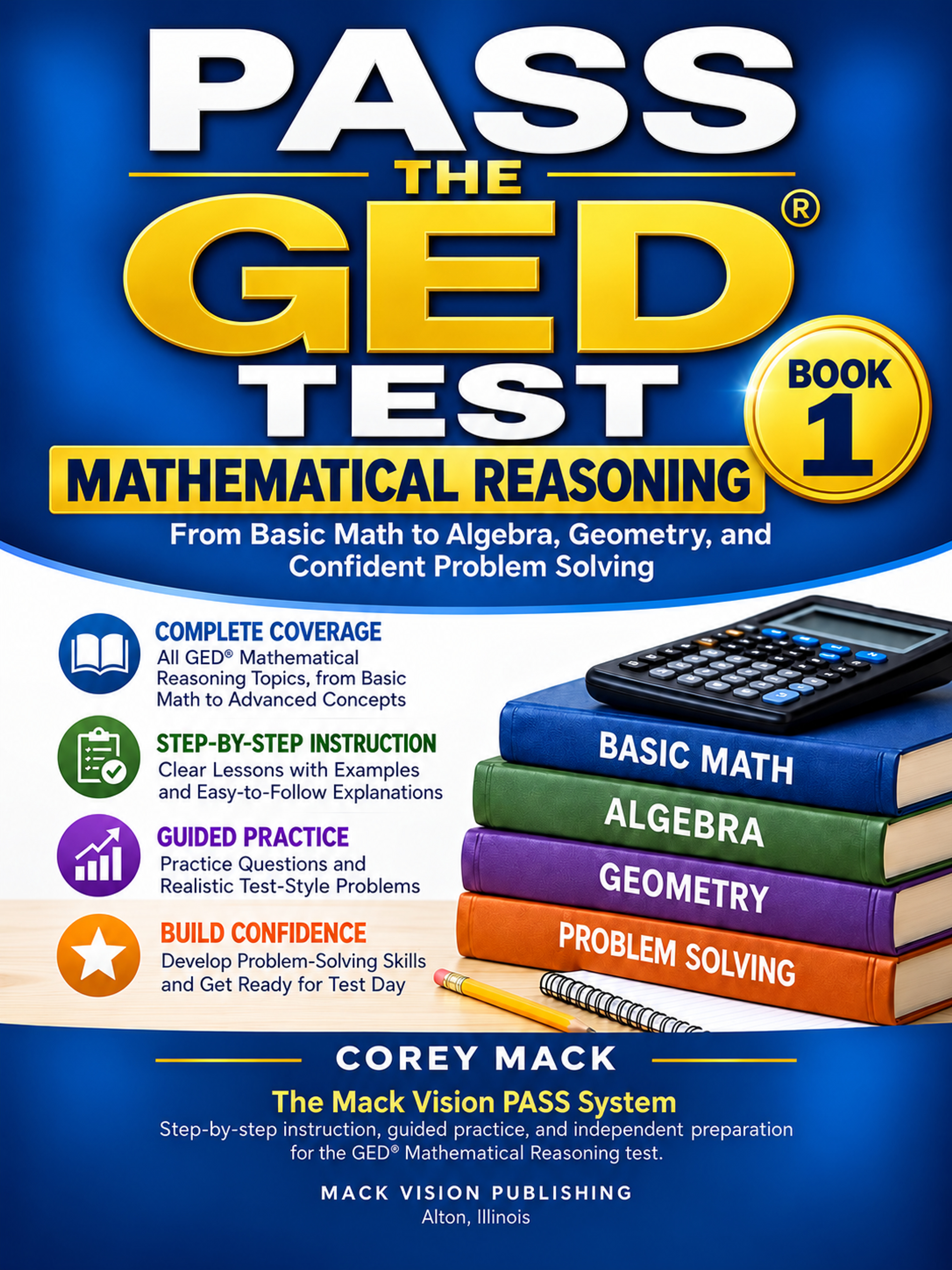 Pass the GED® Test: Mathematical Reasoning, Book One book cover