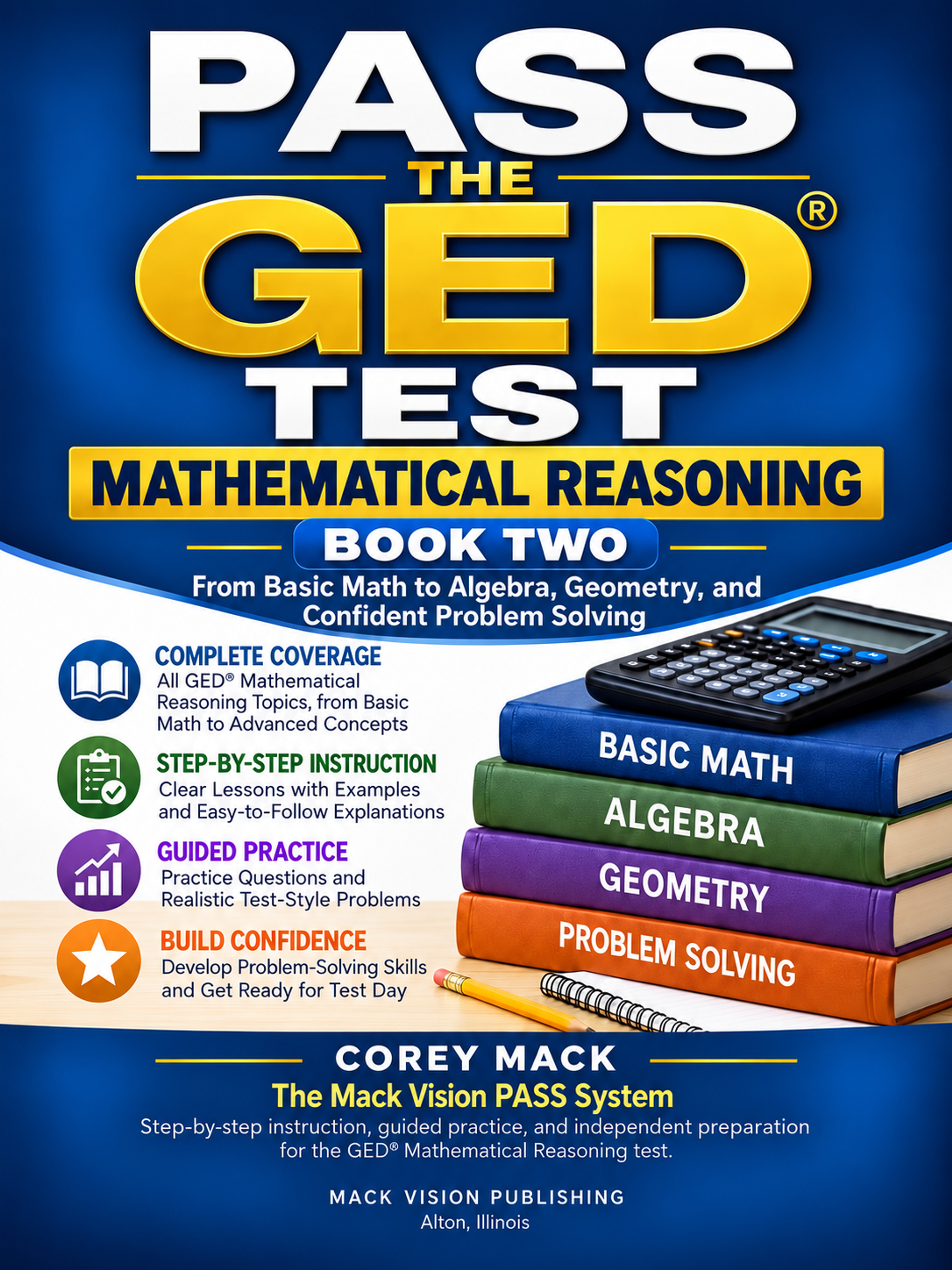 Pass the GED® Test: Mathematical Reasoning, Book Two book cover
