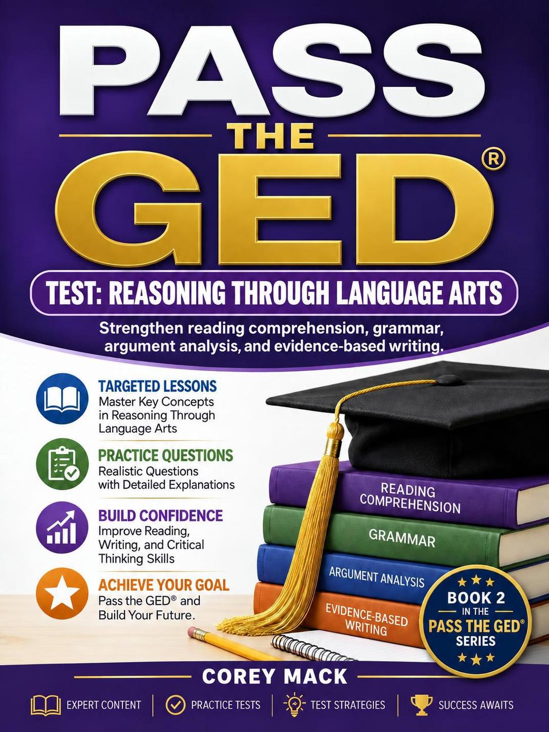 Pass the GED® Test: Reasoning Through Language Arts book cover